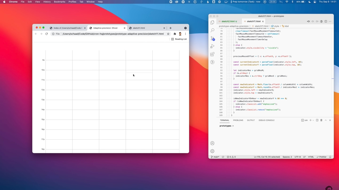 Protótipos usando HTML, CSS e JS